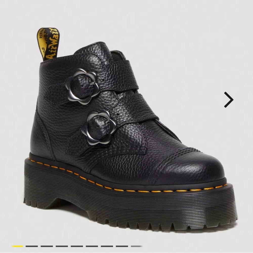 Dr. Martens Devon Flower Buckle Platform